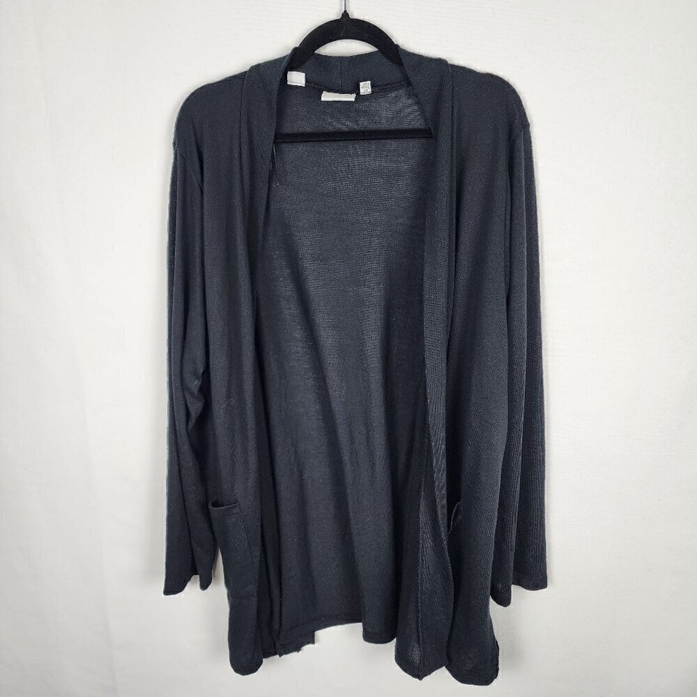Junarose Long Open Front‎ Knit Cardigan 2X